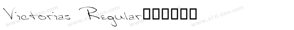 Victorias Regular字体转换